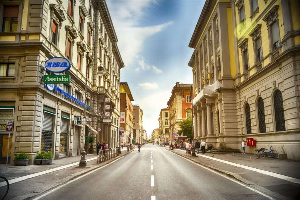 italian street in summer