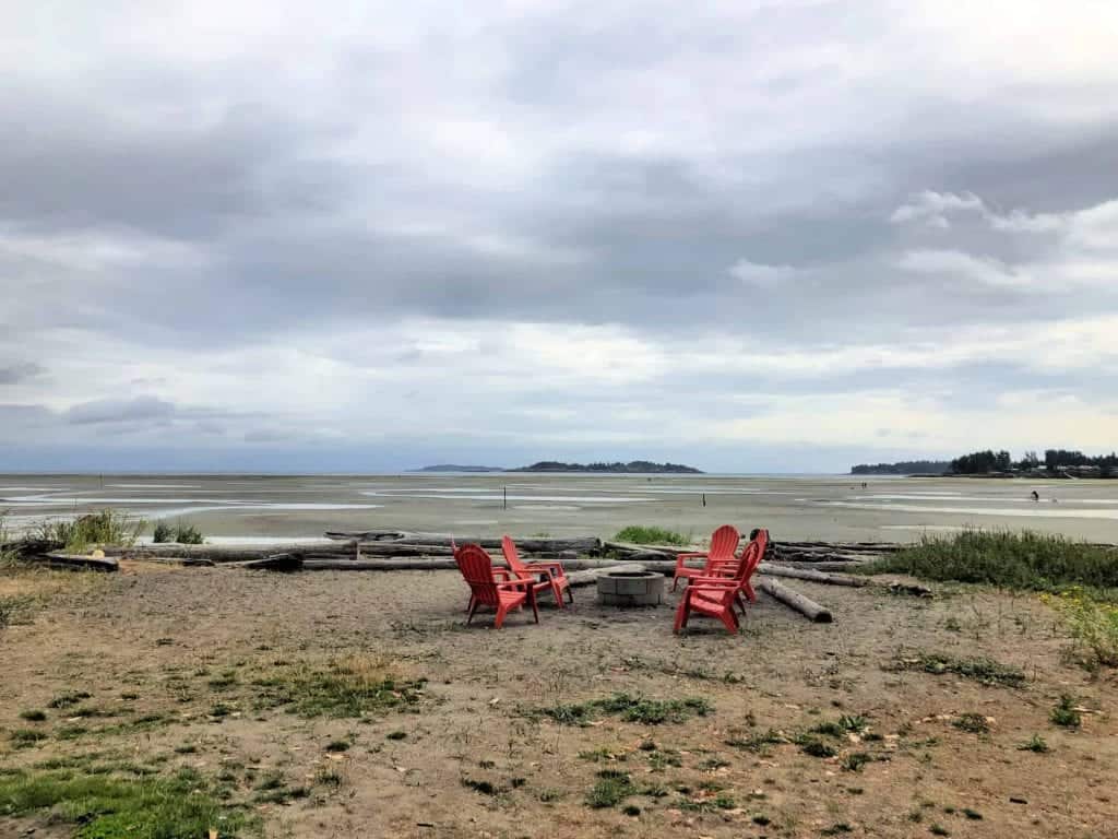 red chairs on rathtrevor beach
