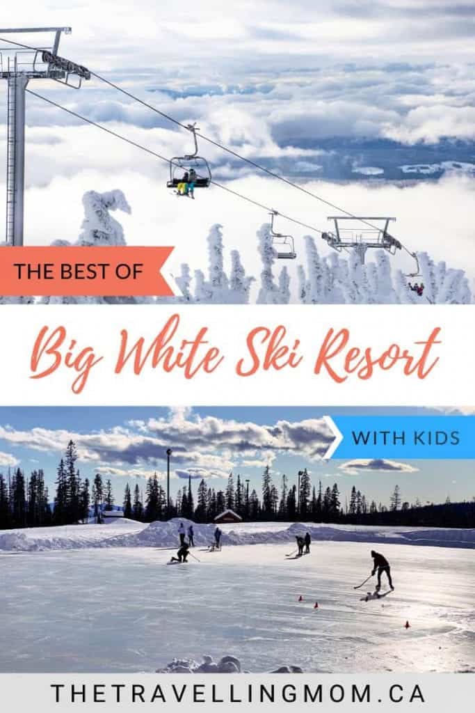 skiers and skaters at big white ski resort kelowna