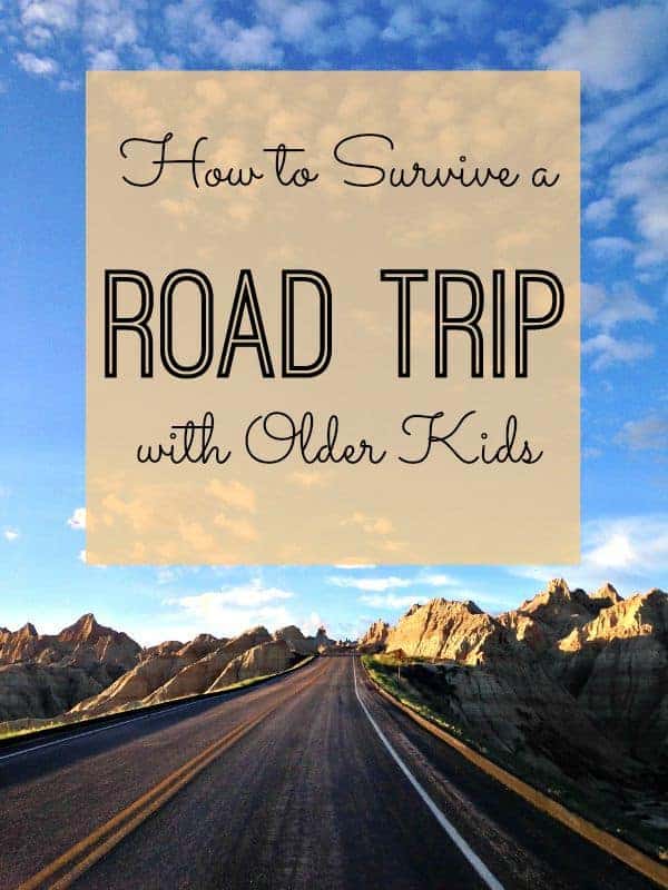 Road trips are wonderful ways to see the world and make family travel memories. Here's how to survive a road trip with your older kids. #roadtrip #travelwithteens #familytravel #roadtripping #traveltips