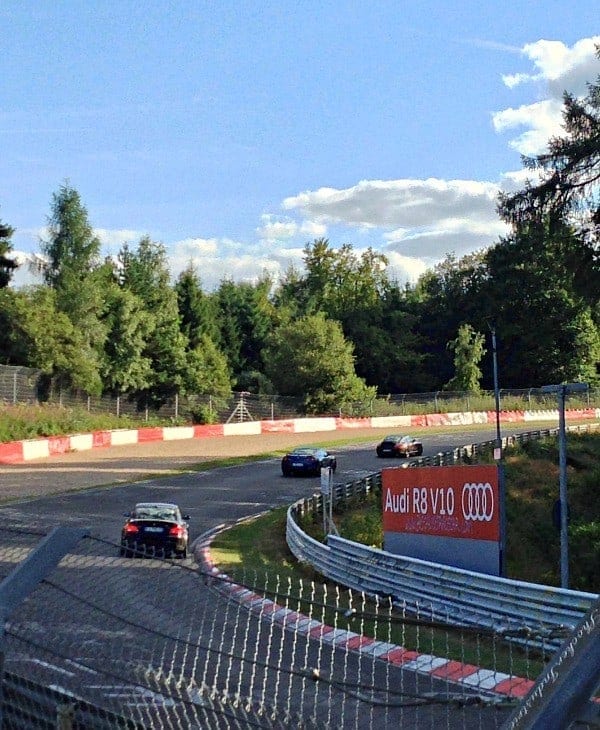 cars racing track in germany