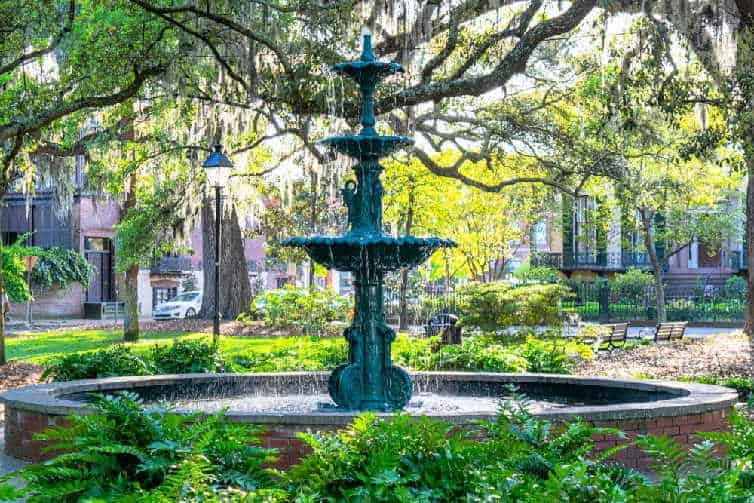 fountain in Savannah, Georgia