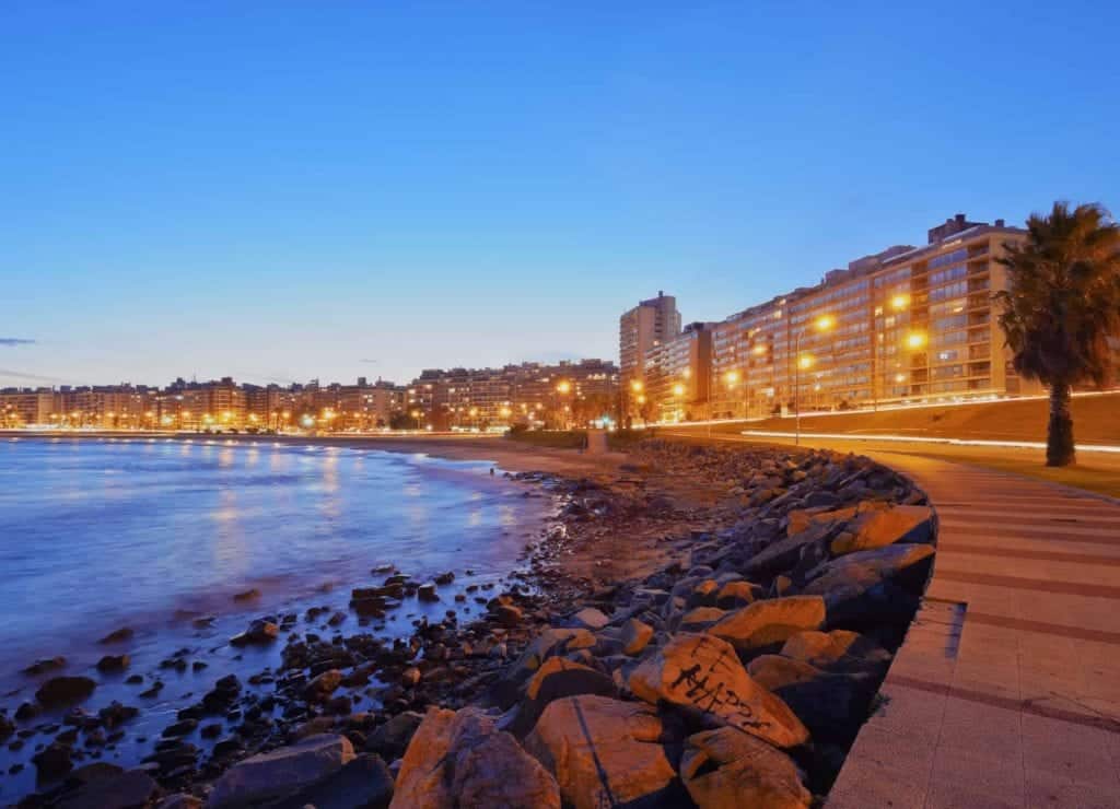 uruguay city by ocean