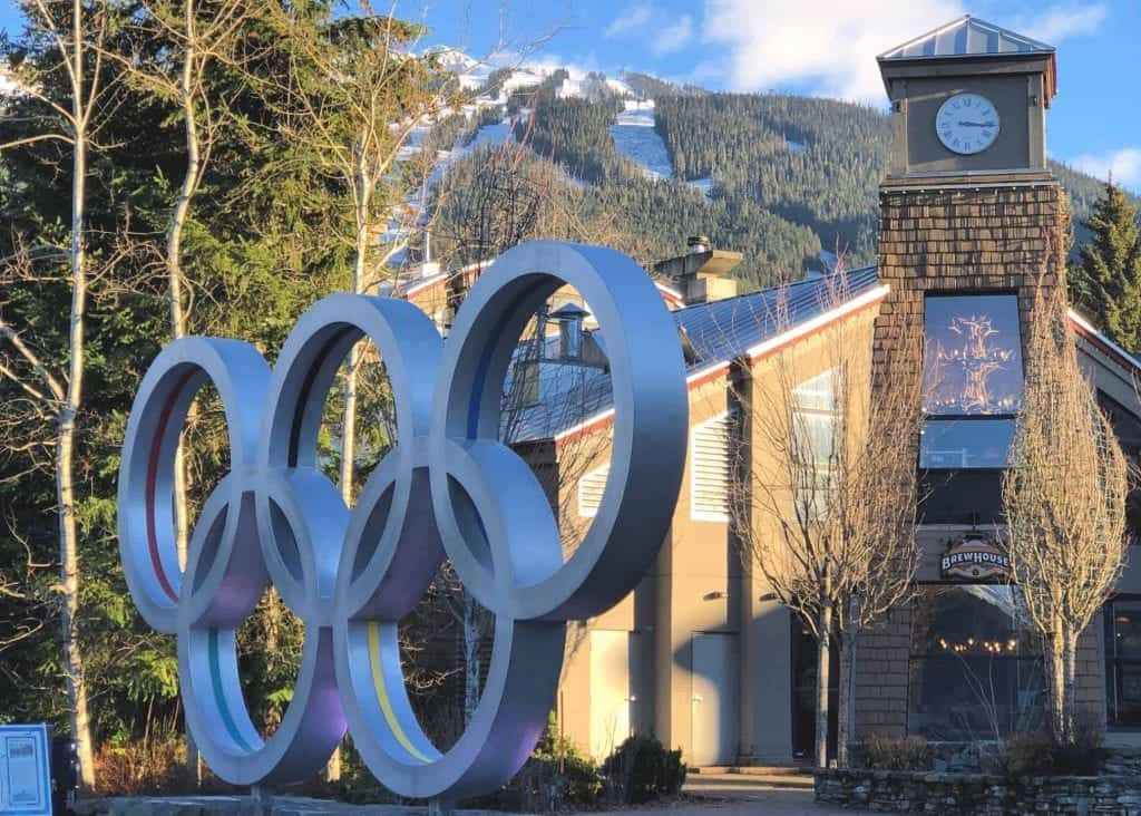 whistler olympic rings in whistler village