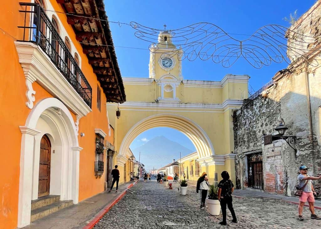 streetscape in antigua guatemala spring break destinations for families